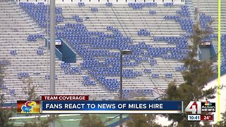 KU football fans energized by Les Miles' hiring