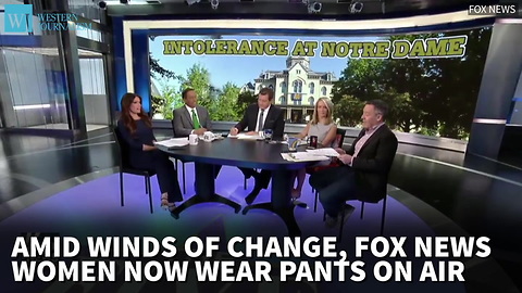 Amid Winds Of Change, Fox News Women Now Wear Pants On The Air