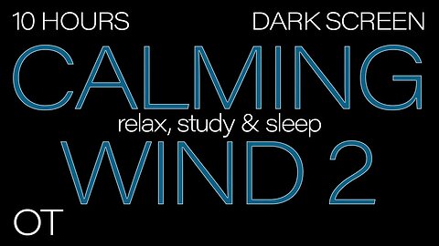 CALMING WIND Sounds #2 for Sleeping | Relaxing | Studying | BLACK SCREEN | Real Storm Sounds