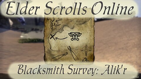 Blacksmith Survey: Alik'r [Elder Scrolls Online]