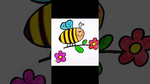 Drawing and Coloring Bumblebees! 🐝