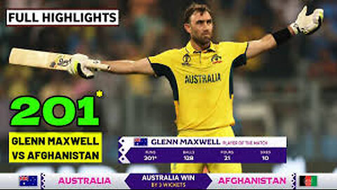 Glenn Maxwell produces one of the greatest ODI knocks of all-time | CWC23