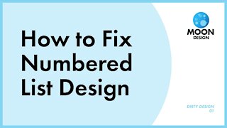 How to Fix List Design Problems