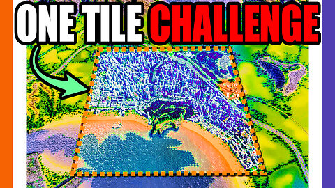 🔴LIVE: 🏙Cities Skylines 2 One Tile City Challenge 🟠⚪🟣