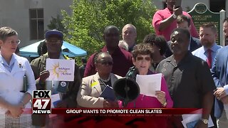 Faith in Action holds press conference on Clean Slate Michigan