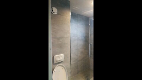 Complete shower with wall panels from the brand HSK in Germany