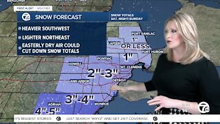 Metro Detroit Forecast: Snow arriving Sunday