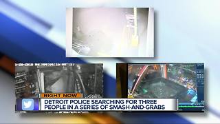Five suspects in custody for dozens of smash & grabs in Detroit; 3 more wanted