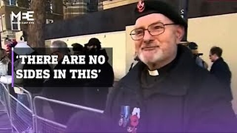British Reverend Tim Daplyn calls for ‘ceasefire’ in Gaza on Armistice Day