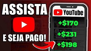 Receba $5,48 a Cada Minuto Assistindo a Vídeos do YouTube 🤑 | Ganhar Dinheiro Online