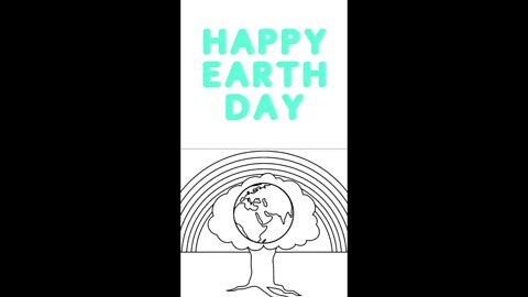 Happy Earth Environment Day 🌳 | Picture coloring pages | Learn how to color tutorial for beginners