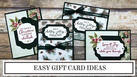 Easy Gift Card Holders - Painted Christmas