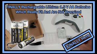 Finally Rechargeable (Lithium) 1.5 V AA Batteries Which Really Fit And Are Not Oversized !