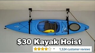 $30 Kayak Hoist: Garage Storage Solution