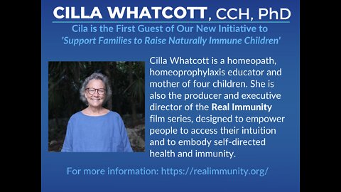 Cilla Whatcott - Homeopathy & Homeoprophylaxis for Improved Natural Immunity