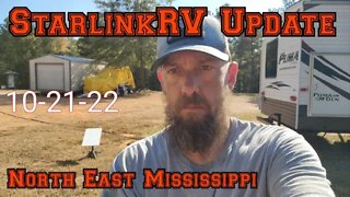 StarlinkRV Update 10/21/22 How Is our Starlink working in Mississippi?.