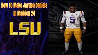 How To Make Jayden Daniels In Madden 24