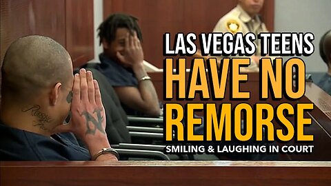 Las Vegas teens Jesus Ayala & Jzamir Keys smile & laugh in court after mowing down/killing bicyclist