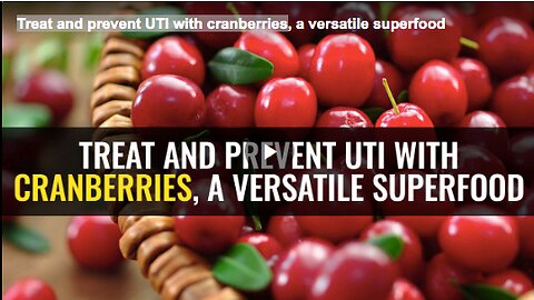 Treat and prevent UTI with cranberries