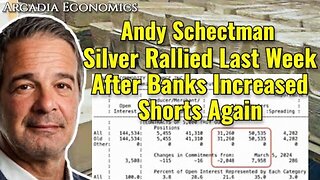 Andy Schectman: Silver Rallied Last Week After Banks Increased Shorts Again