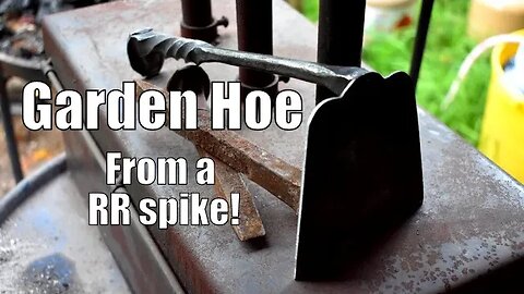 Turning a rusty old Railroad spike into a Mini garden hoe