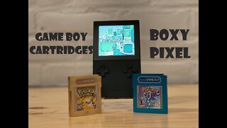Boxy Pixel Game Boy Cartridges on the Analogue Pocket