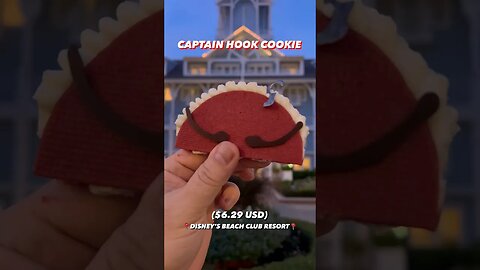 Captain Hook Cookie 🏴‍☠️❤️ #Disney