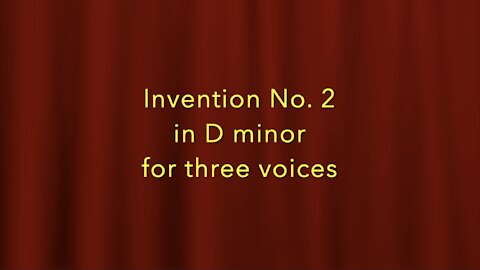 Invention No. 2 in D minor for three voices by Robert W. Padgett