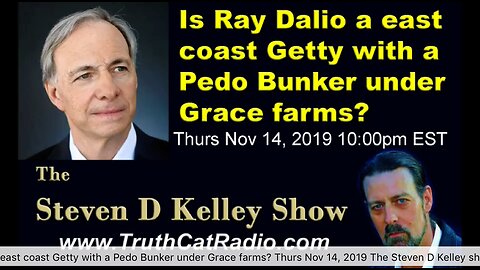 Ray Dalio, east coast @GettyPedoBunker under Grace farms, 14/10/2019 Steven D Kelley