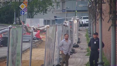 A very drunk US embassy employee in Moscow struggles to get to work