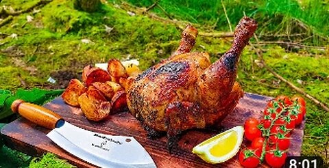 🔥Whole Chicken Prepared in the Forest Relaxing Cooking🔥