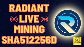 RADIANT (RXD) LIVE Mining! #crypto #radiant #mining