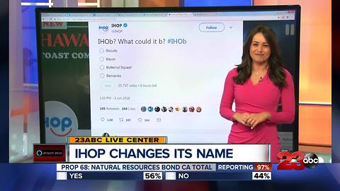 IHOP changing name to IHOB