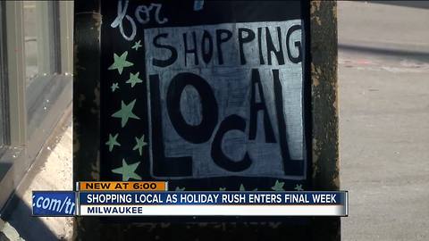 Last minute shoppers target local stores for gifts