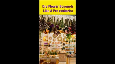 DRY a Flowers Like a Pro! Shirley Bovshow (#shorts)