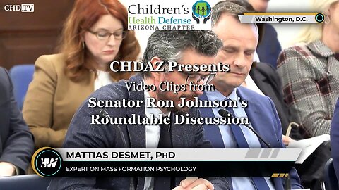 Mattias Desmet's Statements at Senator Ron Johnson's Round Table Discussion