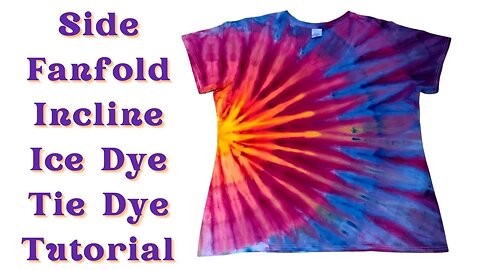 Tie-Dye Designs: Side Fanfold Incline Ice Dye