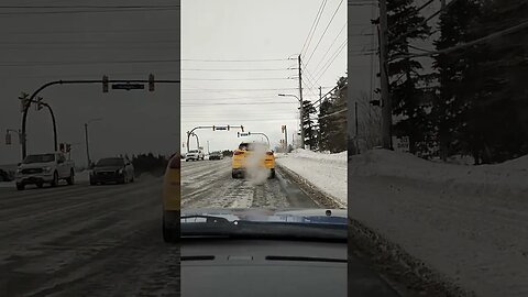 Winter Driving in Canada #canada #driving #shortsfeed