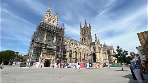 England LIVE: Outside of Canterbury Cathedral
