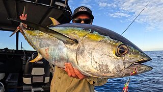 Giant Tuna SOLO - Eating 20kg of SASHIMI - Catch and Cook