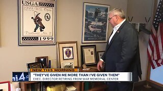 Director of war memorial center retiring after decades of service