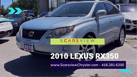 Used 2010 Lexus RX350 - Scarsview Chrysler Used Cars