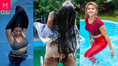 Wetlook - Wet t shirt and Wet Clothes Compilation #011