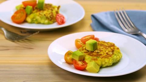 Fitter Corn Fritters with Avocado