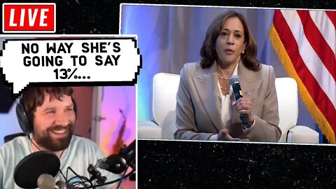Destiny Reacts To Kamala Harris Citing The 13% Statistic
