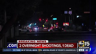 At least 1 dead after Phoenix shooting incidents