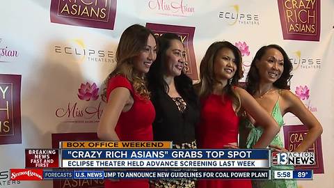 'Crazy Rich Asians' takes top spot at box office