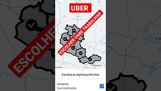 UBER AGORA PODEMOS ESCOLHER ONDE TRABALHAR