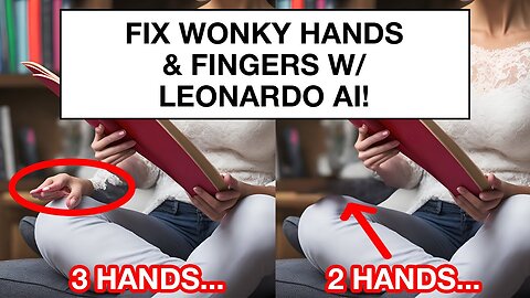 Leonardo AI And Stable Diffusion - How To Fix Hands and Fingers (No Photoshop)