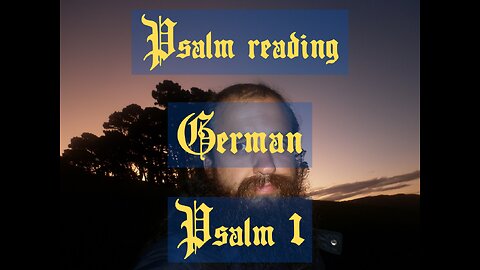 Psalm 1 reading German